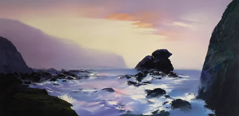 Shell Beach 24x48 Huge - Hawaii Original Painting - Thomas Leung