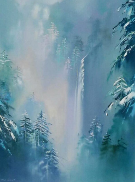 Winter Splendor 48x36 - Huge Original Painting by Thomas Leung