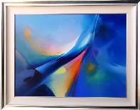 Phoenix Rising 1990 58x48 Super Huge Original Painting by Thomas Leung - 1 Phoenix Rising 1990 58x48 Super Huge Original Painting by Thomas Leung - 1