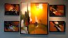 Synchonicity - Framed Suite of 5 Paintings 2008 Original Painting by Thomas Leung - 5