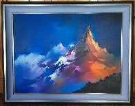 Alpine Glow 1990 48x38 Super Huge Original Painting by Thomas Leung - 1 Alpine Glow 1990 48x38 Super Huge Original Painting by Thomas Leung - 1