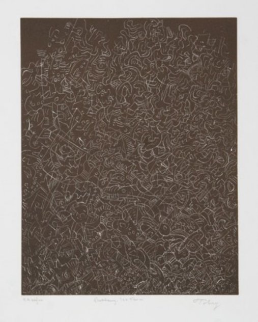 Psaltery, 1st Form 1974 Limited Edition Print by Mark Tobey