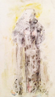 Monk Watercolor Watercolor - Mark Tobey Monk Watercolor Watercolor - Mark Tobey