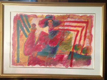 La Dame Qui Jongle 1988 Limited Edition Print - Theo Tobiasse La Dame Qui Jongle 1988 Limited Edition Print - Theo Tobiasse