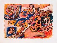 l'amour Sur Fond De Chant Biblique 1997 Limited Edition Print by Theo Tobiasse - 1 l'amour Sur Fond De Chant Biblique 1997 Limited Edition Print by Theo Tobiasse - 1