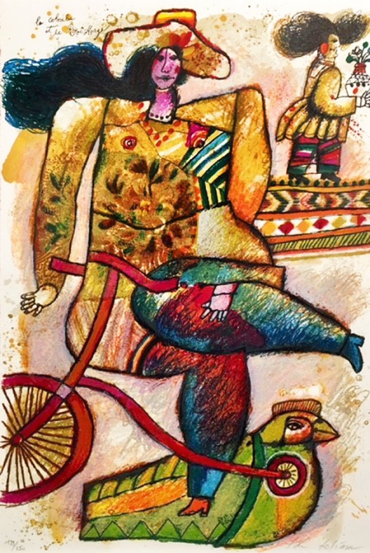 La Colombe Et Le Roi-Mage Limited Edition Print by Theo Tobiasse La Colombe Et Le Roi-Mage Limited Edition Print by Theo Tobiasse