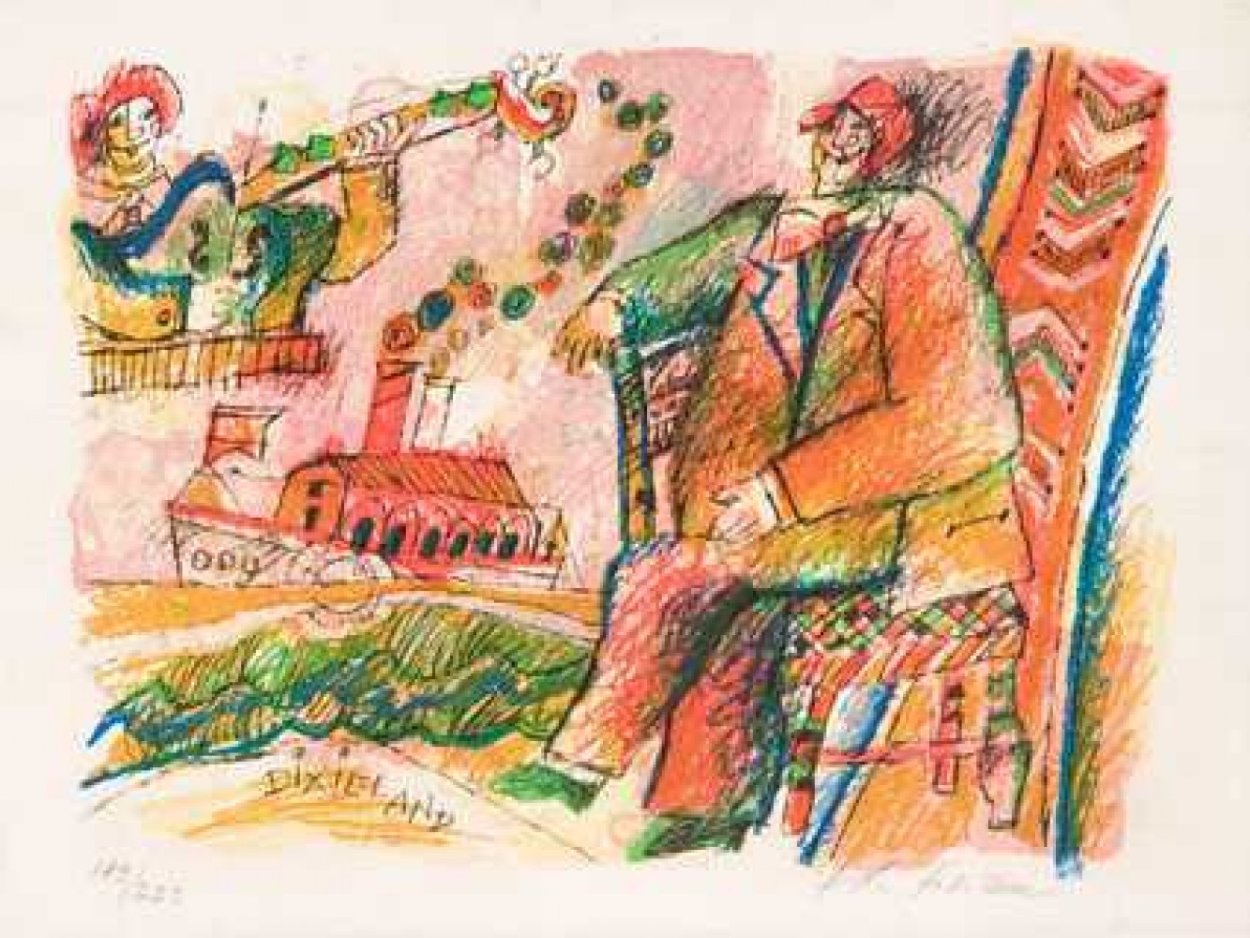Dixieland Limited Edition Print by Theo Tobiasse Dixieland Limited Edition Print by Theo Tobiasse