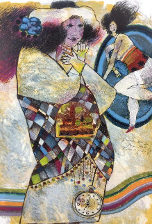 Je Marche Dans Des Temps Perdu 1988 Limited Edition Print - Theo Tobiasse