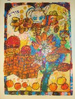 Four Lights of the Midrash, Suite of 4 1980 Limited Edition Print by Theo Tobiasse - 3 Four Lights of the Midrash, Suite of 4 1980 Limited Edition Print by Theo Tobiasse - 3
