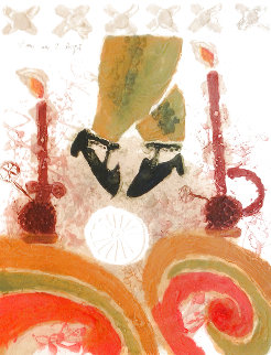 La Danse Aux Deux Bougais Limited Edition Print - Theo Tobiasse La Danse Aux Deux Bougais Limited Edition Print - Theo Tobiasse