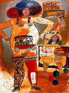 Couleur Voyage Pour Attraper HC 1970 Super Huge Limited Edition Print - Theo Tobiasse Couleur Voyage Pour Attraper HC 1970 Super Huge Limited Edition Print - Theo Tobiasse