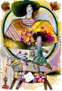 Lumiere Pour Un Cheval Arlequin Limited Edition Print - Theo Tobiasse Lumiere Pour Un Cheval Arlequin Limited Edition Print - Theo Tobiasse