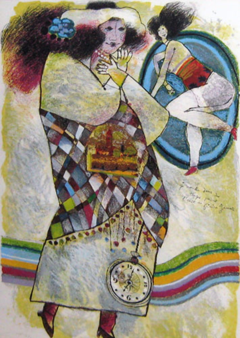 Je Marche 1982 Limited Edition Print by Theo Tobiasse Je Marche 1982 Limited Edition Print by Theo Tobiasse