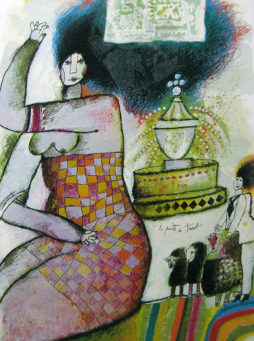 Le Puits De Jacob 1982 Limited Edition Print by Theo Tobiasse Le Puits De Jacob 1982 Limited Edition Print by Theo Tobiasse