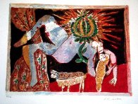 Le Cantique Des Cantiques - The Song of Songs. Suite of 12 1996 Limited Edition Print by Theo Tobiasse - 2 Le Cantique Des Cantiques - The Song of Songs. Suite of 12 1996 Limited Edition Print by Theo Tobiasse - 2