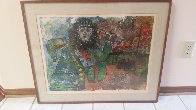 Bearded Man With Flower Limited Edition Print by Theo Tobiasse - 1 Bearded Man With Flower Limited Edition Print by Theo Tobiasse - 1