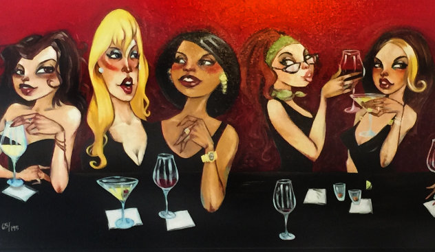 These Girls Are Better Off in My Head Embellished  2011 Limited Edition Print by Todd White