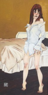 She Wears His Shirt 2012 50x31 Huge Original Painting - Todd White She Wears His Shirt 2012 50x31 Huge Original Painting - Todd White