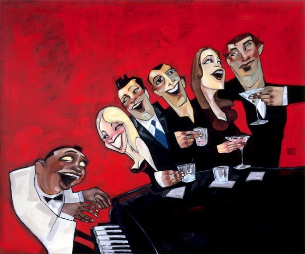 Piano Bar 2000 Limited Edition Print by Todd White Piano Bar 2000 Limited Edition Print by Todd White
