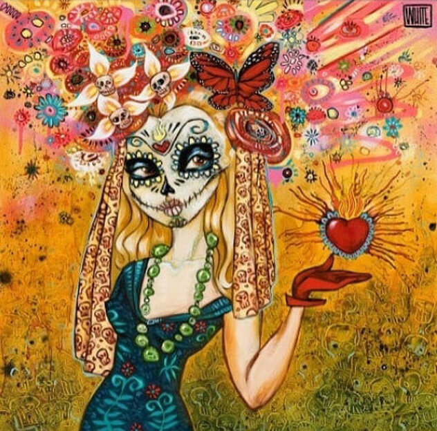 Idle Hands AP - Embellished Giclee on Board Limited Edition Print by Todd White Idle Hands AP - Embellished Giclee on Board Limited Edition Print by Todd White