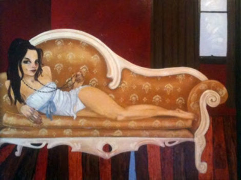 Feet Off the Couch 2007 Embellished, Remarque Limited Edition Print - Todd White