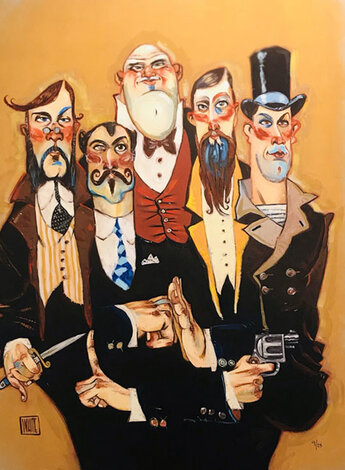 Band of Thugs Embellished Giclee - Huge Limited Edition Print - Todd White