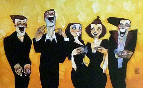 Get a Sense of Humor - Embellished Giclee on Canvas Limited Edition Print - Todd White