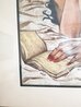 She Still Loves to Feel the Pages - 2013 - Framed Embellished Giclee on Canvas Limited Edition Print by Todd White - 3
