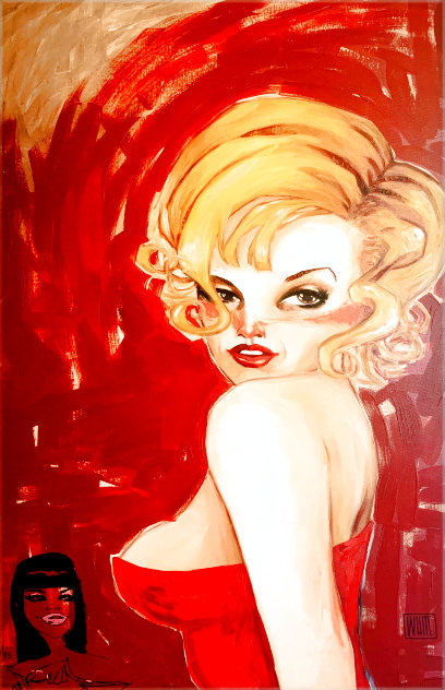 Every Kiss She Wasted Bad w/ Remarque 2006 Embellished Limited Edition Print by Todd White