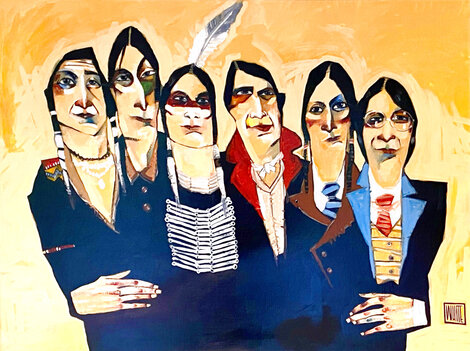 Last Stand 2019 46x56 - Oil on Canvas - Huge Original Painting - Todd White