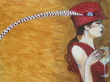 Feather in Her Cap 2008 29x45 Original Painting - Todd White Feather in Her Cap 2008 29x45 Original Painting - Todd White
