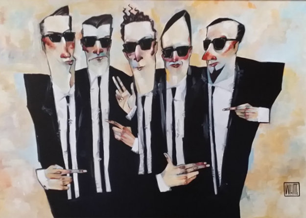 Tribute to Nice Guy Eddie 2006 34x46 Original Painting - Todd White