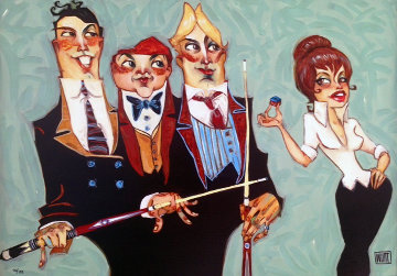 Someone's About to Get Hustled Embellished 2011 Limited Edition Print - Todd White Someone's About to Get Hustled Embellished 2011 Limited Edition Print - Todd White