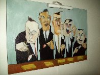 Power Lunch 2000 24x36 Huge Original Painting by Todd White - 1 Power Lunch 2000 24x36 Huge Original Painting by Todd White - 1