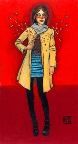 She Gives Her Heart Away 2015 Embellished Giclee on Canvas Limited Edition Print - Todd White