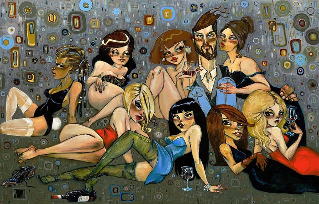 Current Sticky Situation Embellished 2016 Limited Edition Print by Todd White Current Sticky Situation Embellished 2016 Limited Edition Print by Todd White