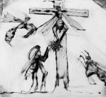 Avispa Crucificada 1999 Limited Edition Print - Francisco Toledo Avispa Crucificada 1999 Limited Edition Print - Francisco Toledo