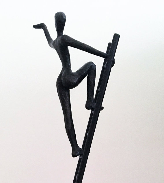 Ladder of Success Bronze Sculpture 1996 28 in Sculpture by Tolla Inbar
