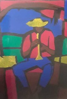 Lonesome Boy 1991 24x20 Works on Paper (not prints) - William Tolliver Lonesome Boy 1991 24x20 Works on Paper (not prints) - William Tolliver