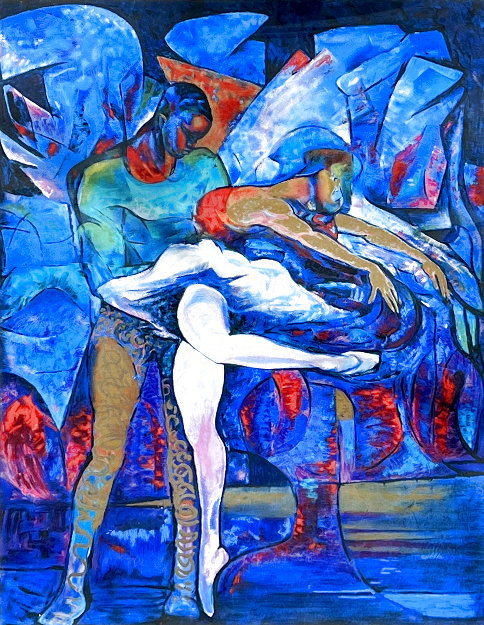 Pas De Deux 1992 - Huge Limited Edition Print - William Tolliver