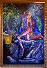 Josephine 1991 74x51 - Huge Mural Size - Josephine Baker Original Painting by William Tolliver - 1