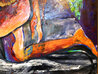 Josephine 1991 74x51 - Huge Mural Size - Josephine Baker - HS by Artist Original Painting by William Tolliver - 4