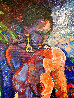 Josephine 1991 74x51 - Huge Mural Size - Josephine Baker Original Painting by William Tolliver - 2