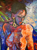 Josephine 1991 74x51 - Huge Mural Size - Josephine Baker - HS by Artist Original Painting by William Tolliver - 2