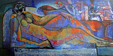 Reclining Nude 1993 Limited Edition Print - William Tolliver Reclining Nude 1993 Limited Edition Print - William Tolliver