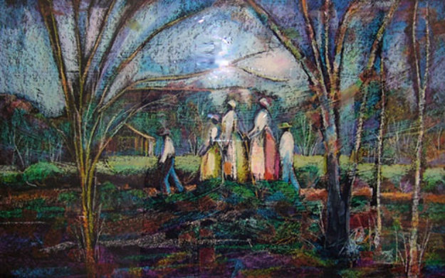 Going to Church 1987 Limited Edition Print by William Tolliver Going to Church 1987 Limited Edition Print by William Tolliver