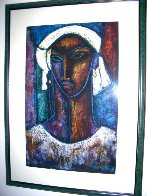 True Elegance Monotype 1993 51x37 Huge Works on Paper (not prints) by William Tolliver - 4
