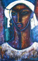 True Elegance Monotype 1993 51x37 Huge Works on Paper (not prints) by William Tolliver - 0