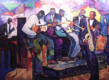 Big Band 1992 Limited Edition Print - William Tolliver Big Band 1992 Limited Edition Print - William Tolliver