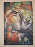 Untitled (Field Workers) 36x24 Original Painting by William Tolliver - 1 Untitled (Field Workers) 36x24 Original Painting by William Tolliver - 1